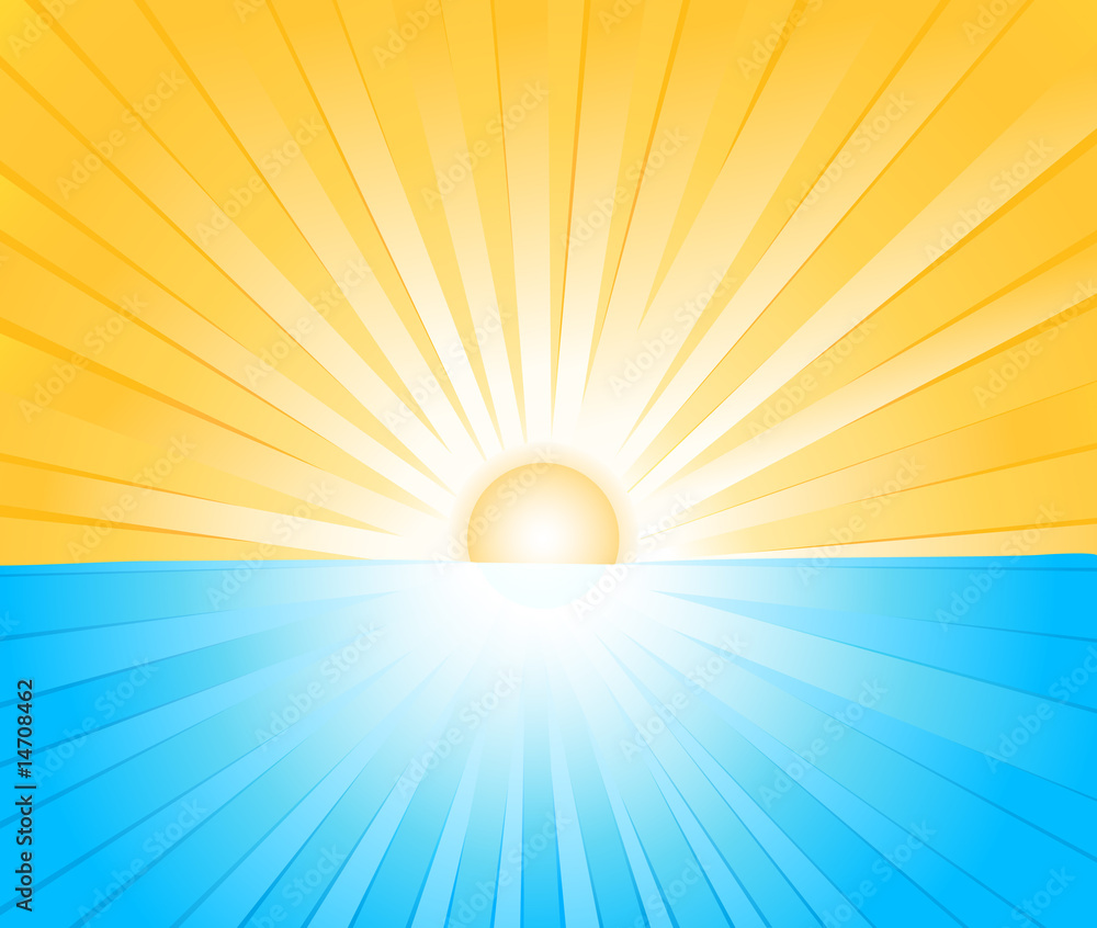 Obraz premium Sunburst vector design