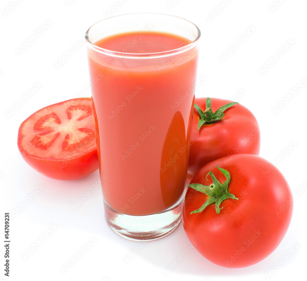 Tomatoes and juice. Tomatoes and juice.
