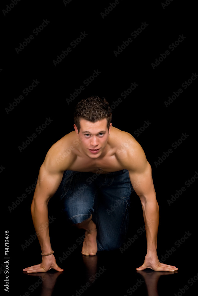 Body Builder, artistic pose Body Builder, artistic pose