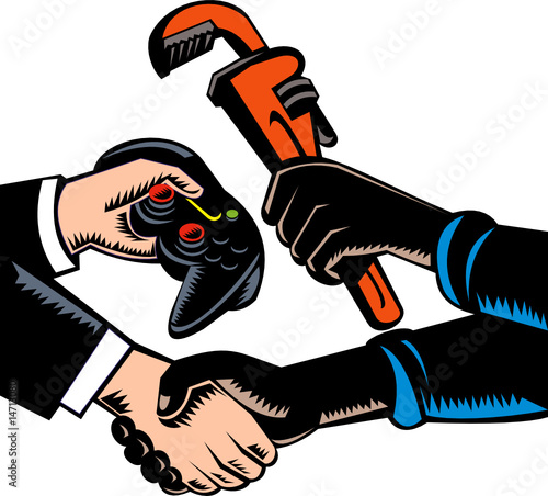 Handshake and Barter trading goods and services