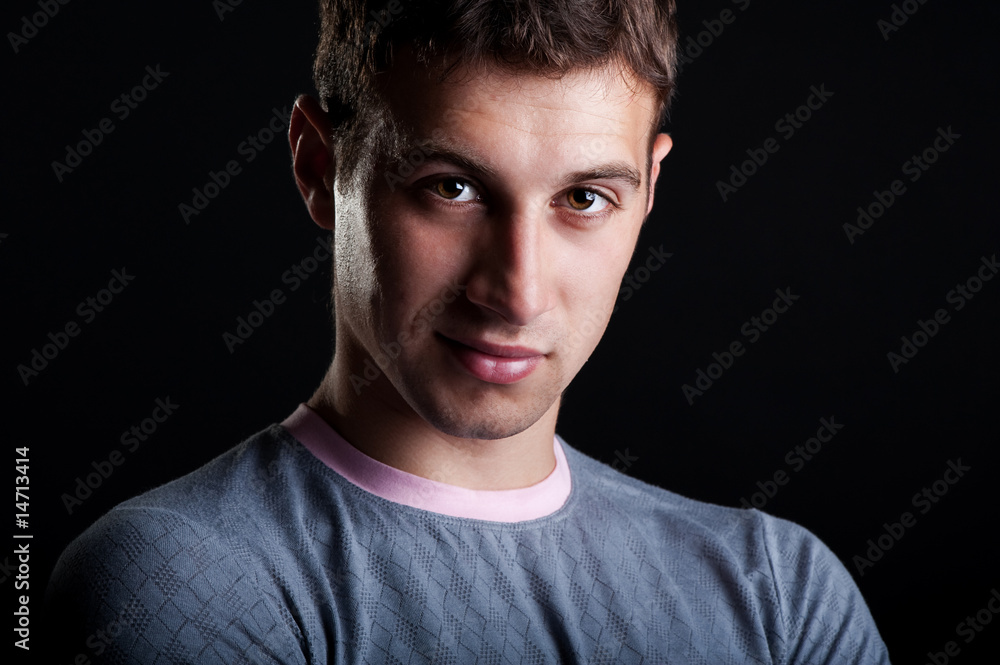 portrait of handsome guy portrait of handsome guy
