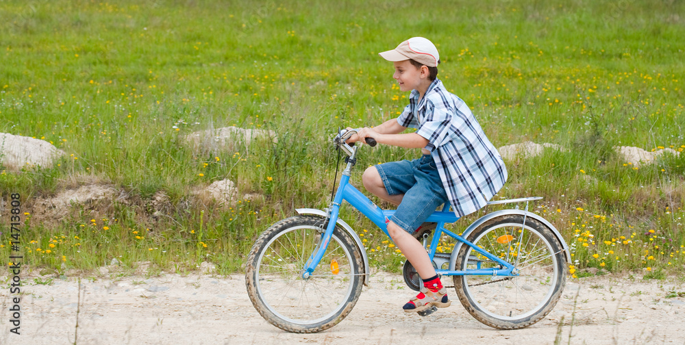 Boy with bike