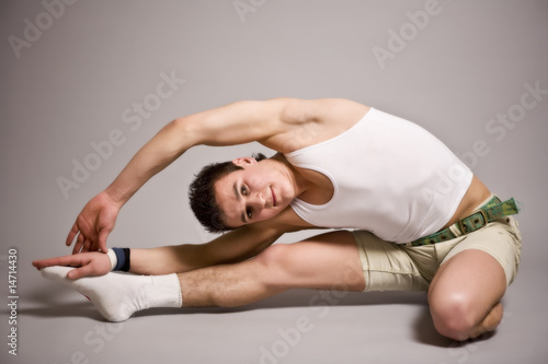 modern ballet dancer posing