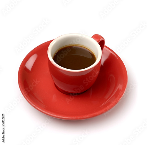 Espresso Coffee isolated on white background