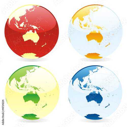 vector world globes