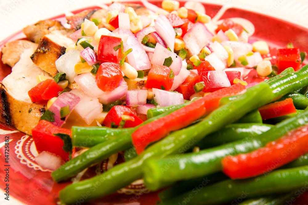 Grilled Chicken with Beans Grilled Chicken with Beans