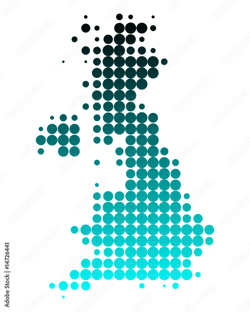 Karte von Grossbritannien