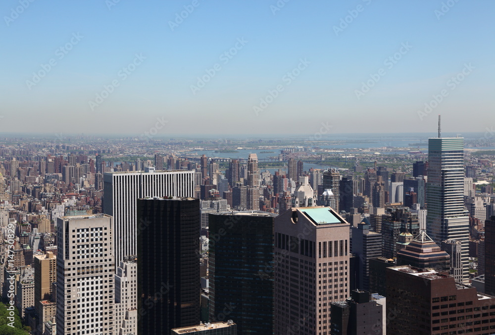 Fototapeta premium Panoramic view of the New York City skyline