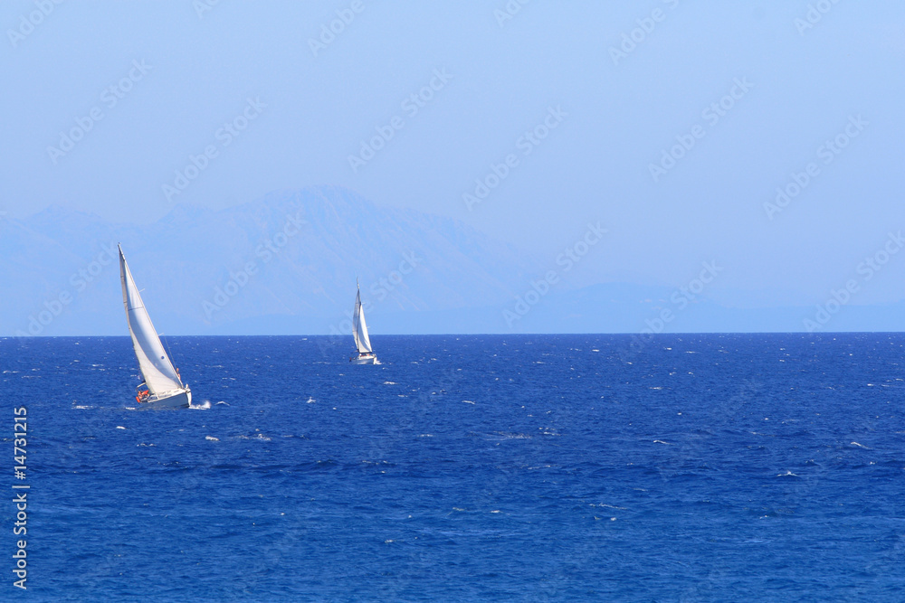 Obraz premium Sailing yacht