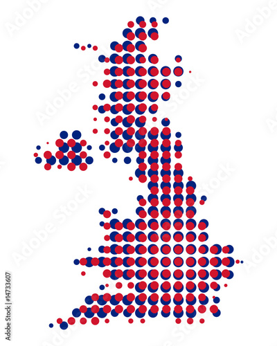 Karte von Grossbritannien