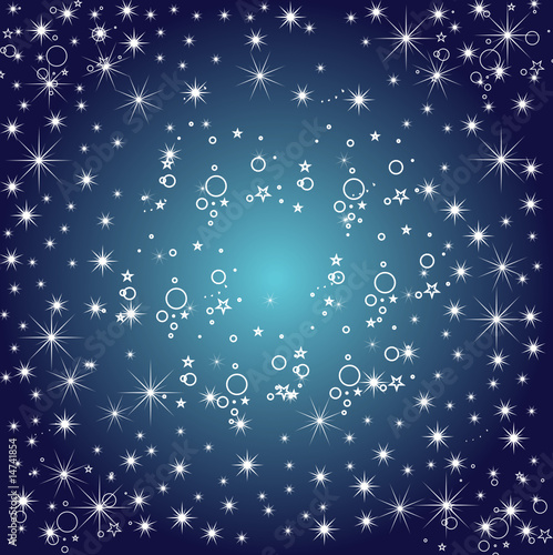 nuit étoiles bleu