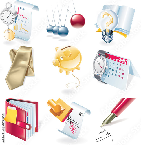 Vector business icon set