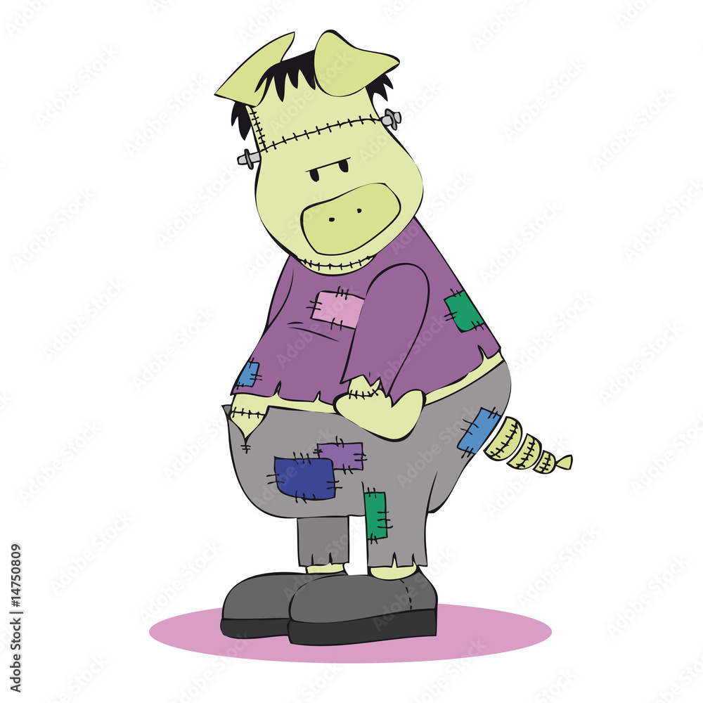 Fototapeta premium frankenstein pig