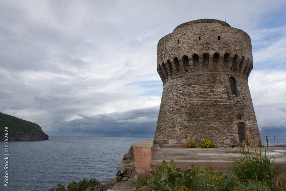 Turm von Carpraia - Ligurisches Meer Turm von Carpraia - Ligurisches Meer