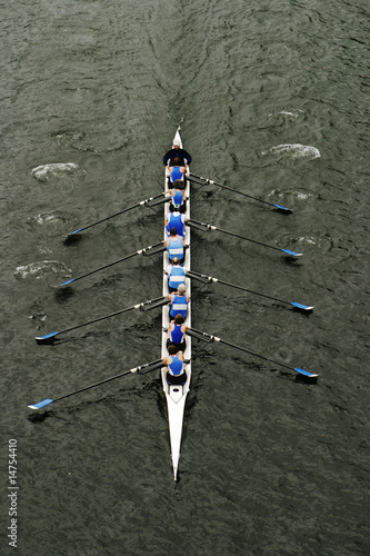 Konstfotografi Rowing In Crew Races