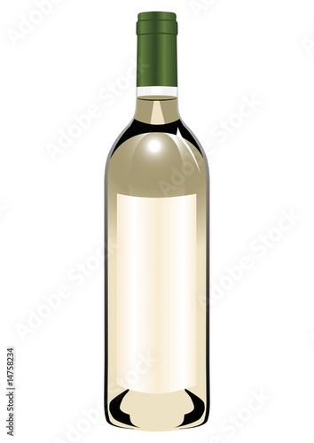 White wine bottle