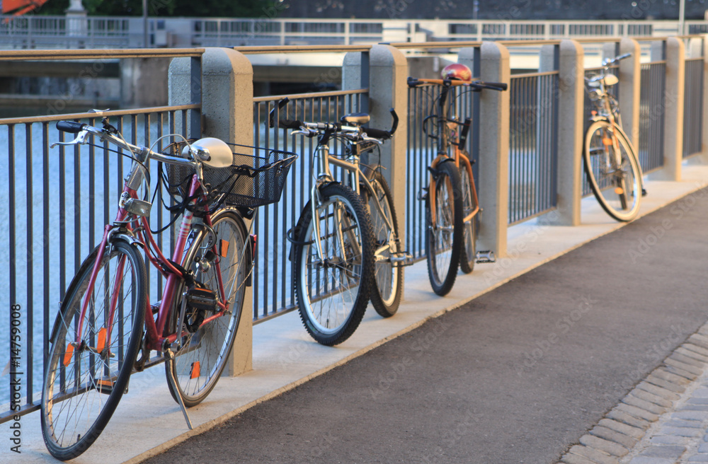 Fahrräder in der Stadt