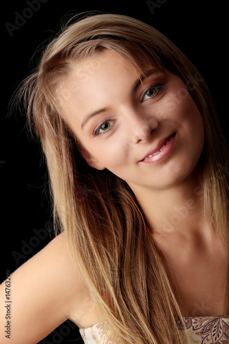 Young beautiful woman portrait