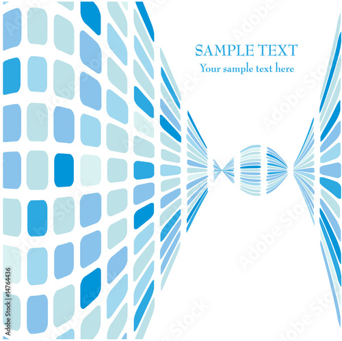 Mosaic blue vector cover