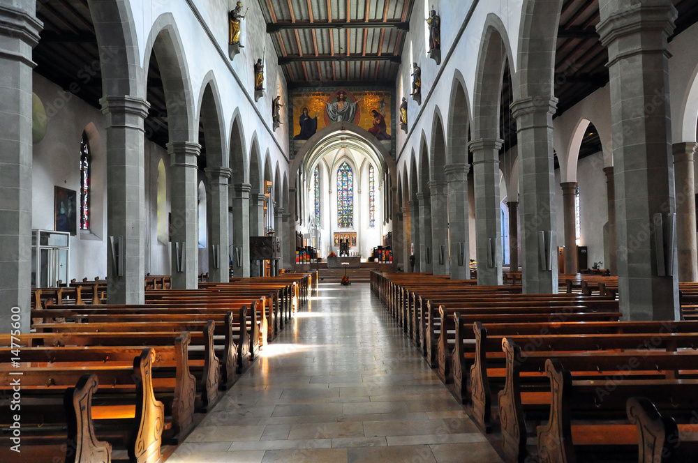 Fototapeta premium A view of the Ravensburg catholic town church