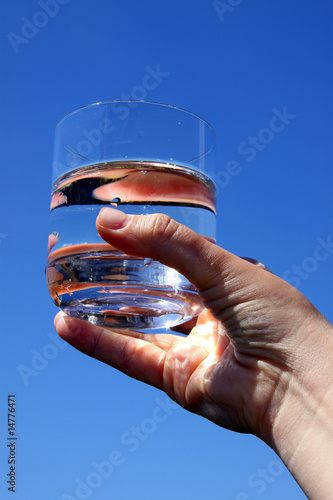 Trinkwasser im Glas photo