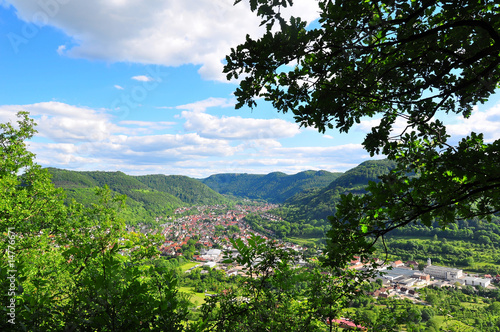 A view of the swabian alb from Pfullingen photo