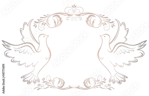 Wedding vintage frame