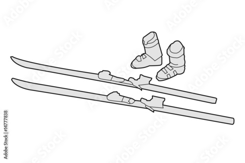skis