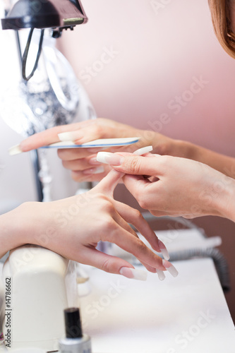 Photo Beauty salon: Manicure, painting on nail