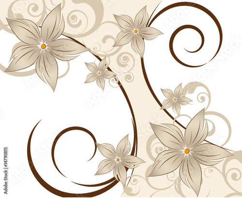 Floral abstraction for design.