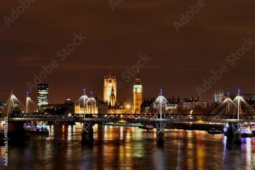 Thames river by night