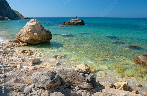 Stones on a Black Sea coast