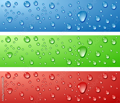 Color Wet surfaces. Vector illustration.