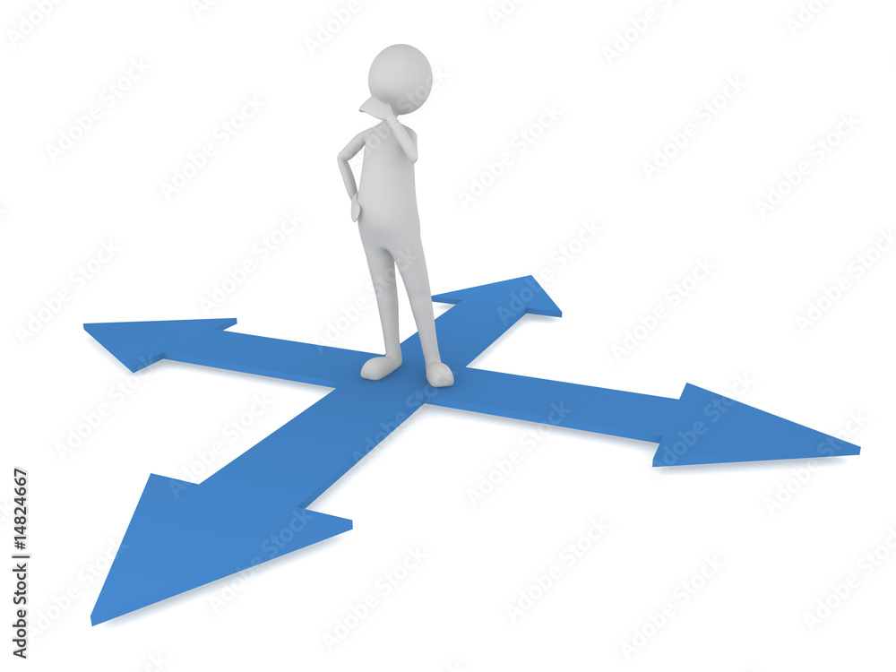 Man in the crossroad Man in the crossroad