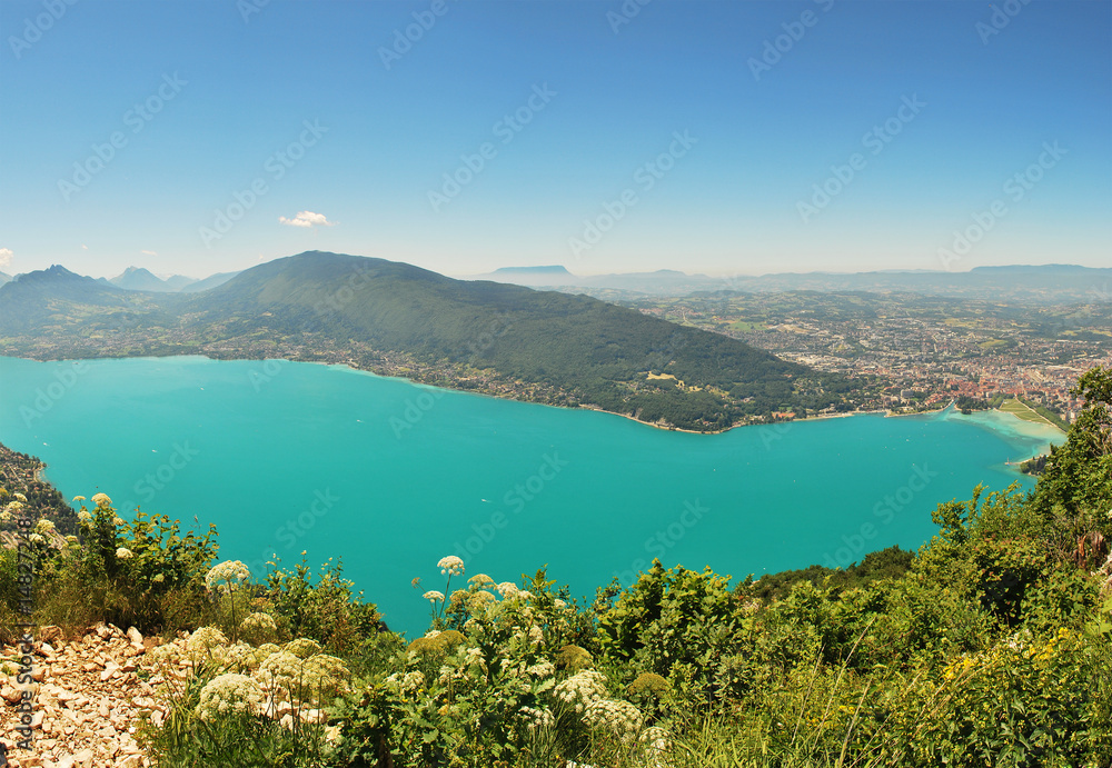 alps lake panorama