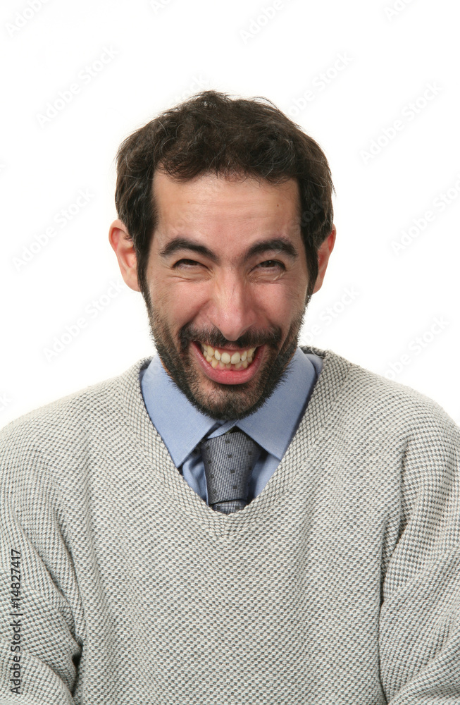 portrait of funny man portrait of funny man