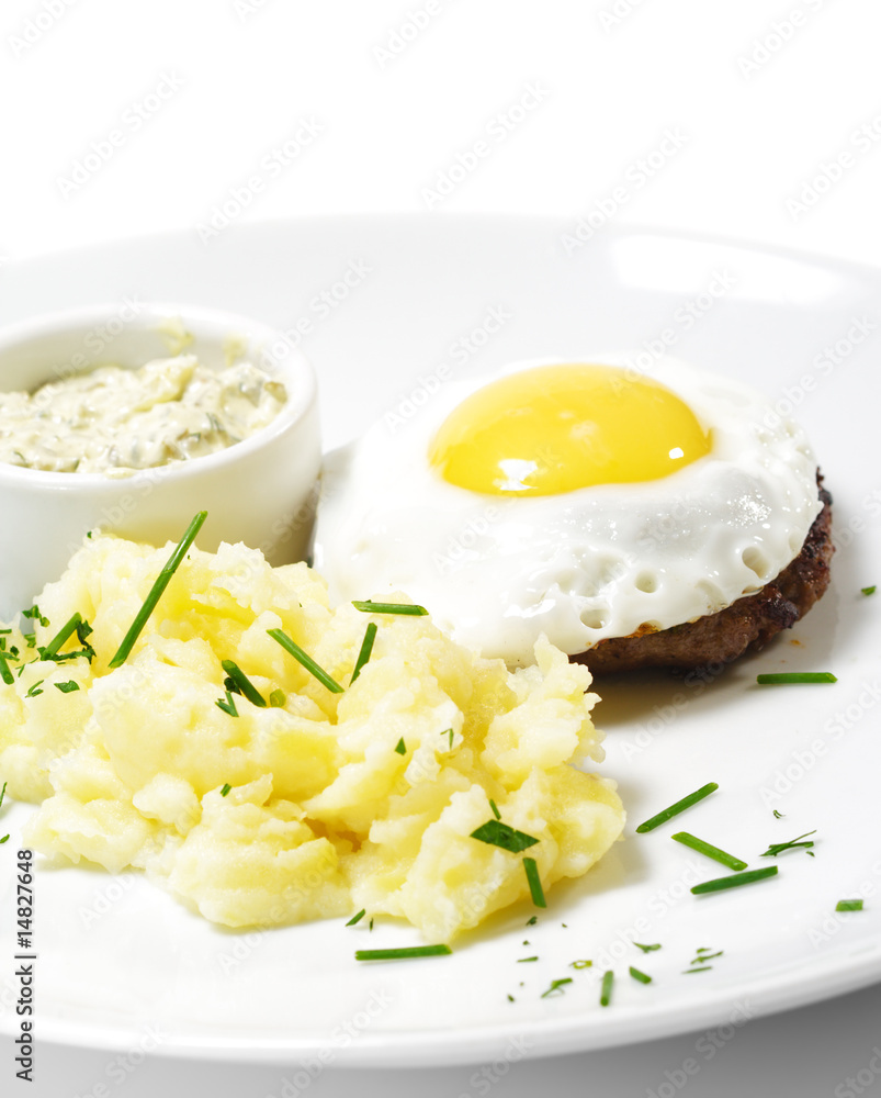 Beef Steak with Fried Egg