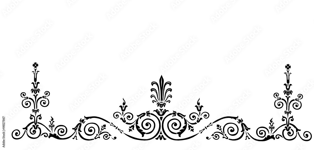 curled black stripe on white curled black stripe on white