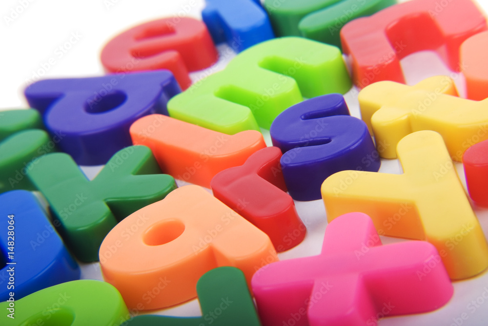 Naklejka premium Alphabet colourful lettering