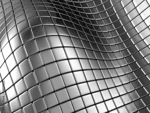 Abstract silver steel background with reflection #14828035
