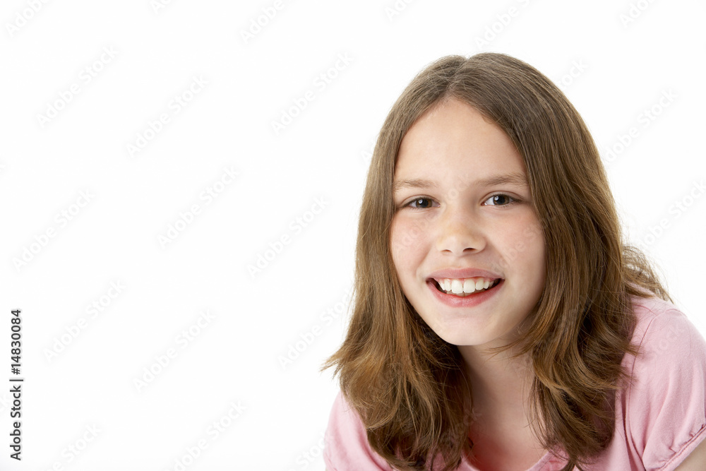 Portrait Of Smiling Young Girl Portrait Of Smiling Young Girl