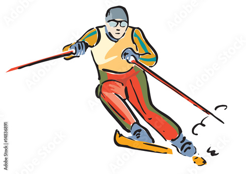 Skifahrer