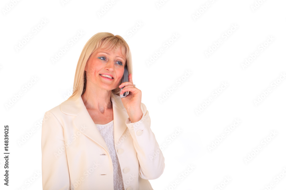 Businesswoman on phone Businesswoman on phone