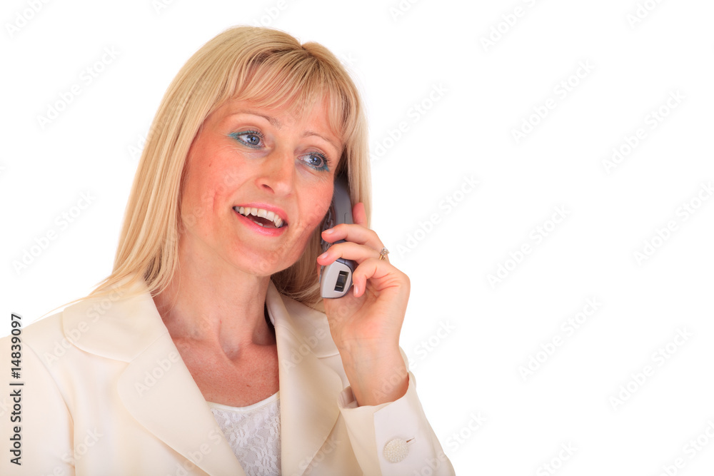 Businesswoman on phone Businesswoman on phone