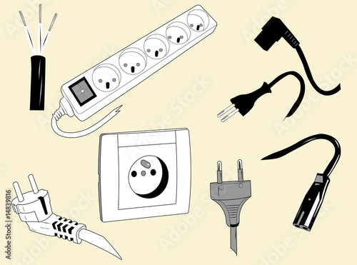 Electric wires and plugs