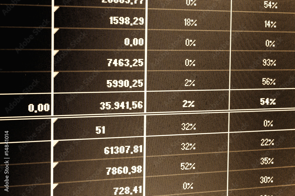Obraz premium business data