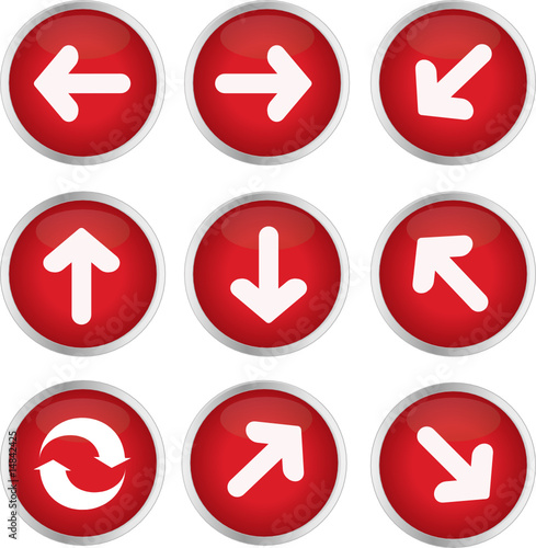 Red Arrow Navigational Set