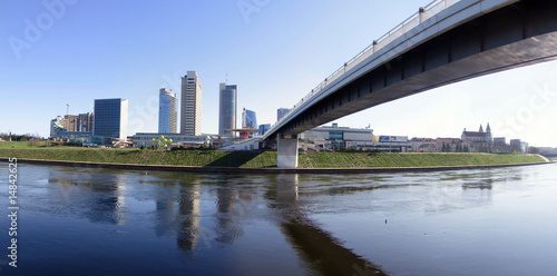 Obraz na płótnie Skyscrapers in center of Vilnius. Lithuania. w salonie