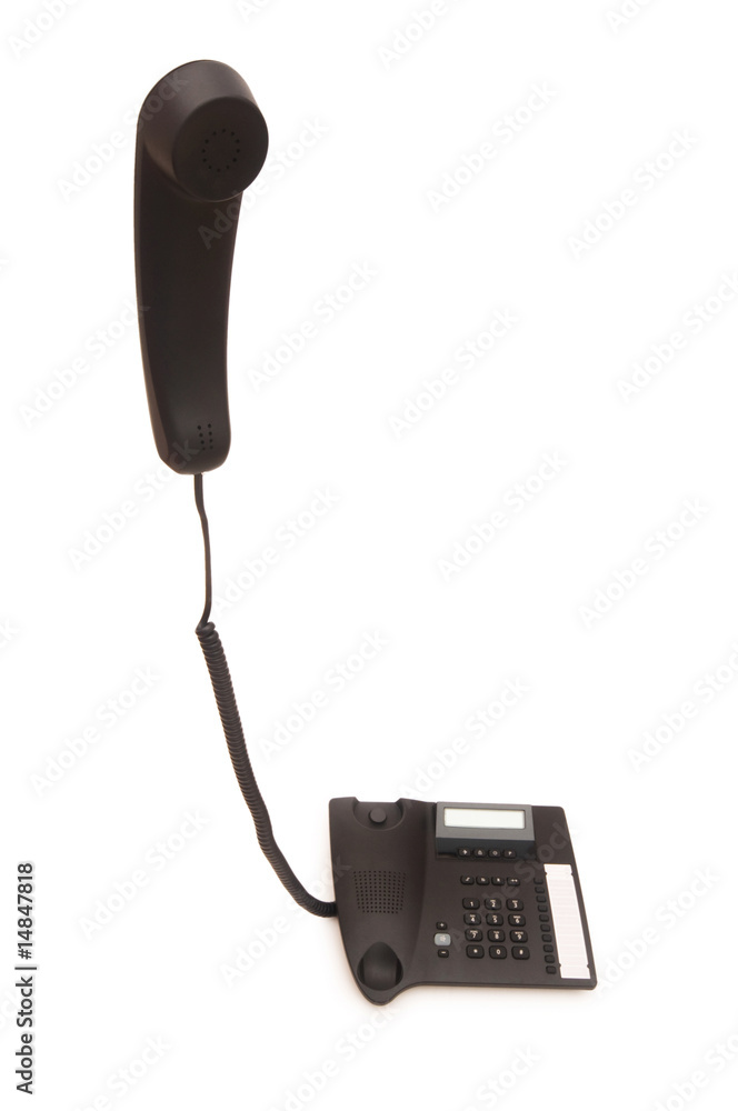 Office phone isolated on the white background Office phone isolated on the white background