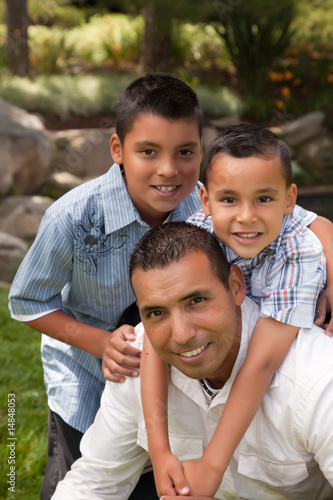 Father and Sons in the Park